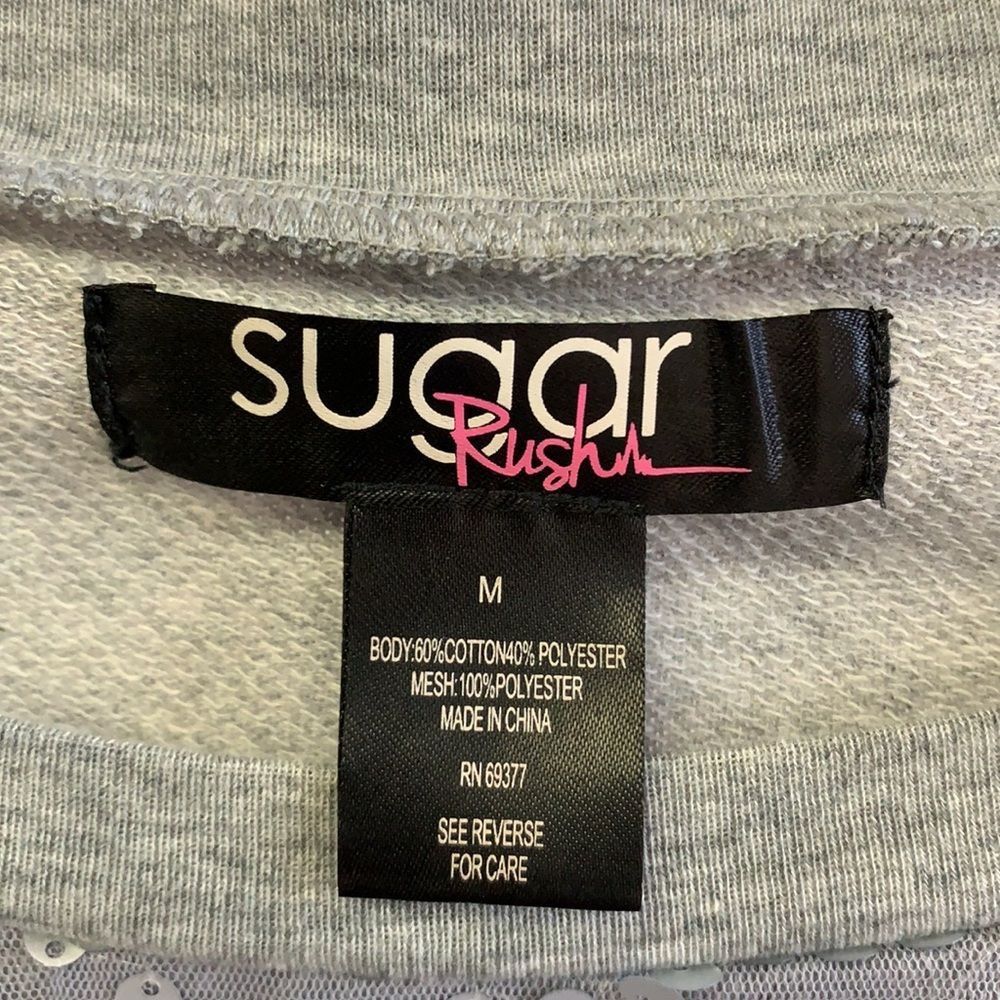 Sugar Rush Sequence Gray Sweater - image 3